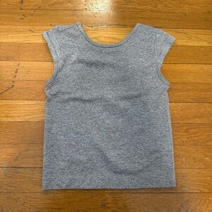 Gray Backless Top
